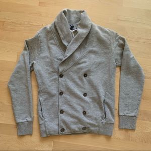 2/$10-H&M Double Breasted Sweatshirt in grey